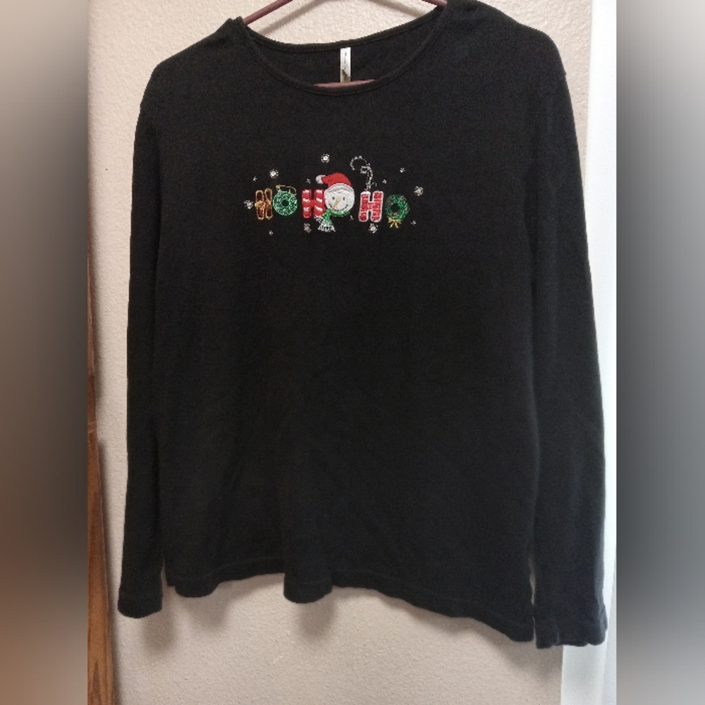 Womens xl Christmas long sleeve shirt